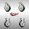 Service Caster 5 Inch 316SS Black Polyurethane Wheel Swivel Top Plate Caster Rigid SCC, 2PK SCC-SS31620S514-PPUB-BLK-2-R-2 - alternate 4